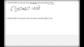 Math 117 : Chapter 16 #3 (Math For Allied Health Tutorial : Medicine Based On Body Surface Area)