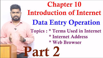 Introduction of Internet | Part 2 | Chapter 10 | E-Mail Websites URL IP | Data Entry Operation|NIOS|