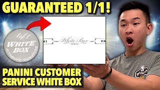 Panini Customer Service sent me a WHITE BOX (GUARANTEED 1/1 AUTOGRAPH)?!