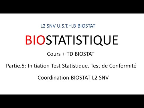 Vidéo: Revue Statistique 8: Données Qualitatives - Tests D'association