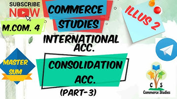 Mcom sem 4 Consolidation accounts Illustration 2  Master sum