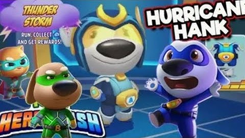 Talking Tom Hero Dash - Hank - 3 x Gameplay Android and IOS