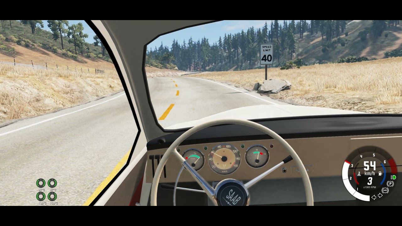 BeamNG.drive - Saab 96 interior props