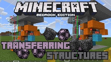 Transferring Structures Minecraft Bedrock Edition [World To World]