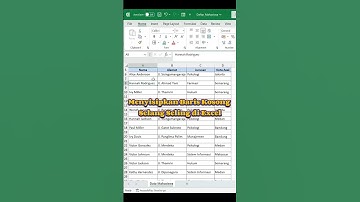 Menyisipkan Baris Kosong Selang Seling di Excel #excelindonesia #excel