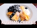 Russian Crepes with Cheese (Nalesniki) - Natasha's Kitchen