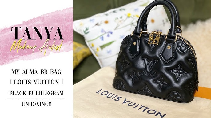 UNBOXING  Louis Vuitton Alma BB *quilted calf skin* 2022 BUBBLEGRAM 