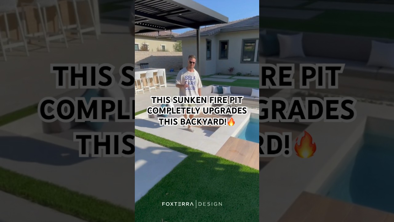 Your backyard NEEDS a sunken fire pit! 🔥 