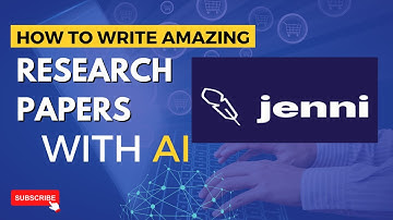 How To Write Research Articles with the help of AI - Jenni AI