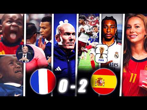 "erreur D'arbitrage", Zidane Arrive... Les Énormes Réactions France 0-2 Espagne : Leçon Collective !