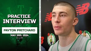 Payton Pritchard Previews Magic and Cavaliers Before Round 2 | Celtics Practice