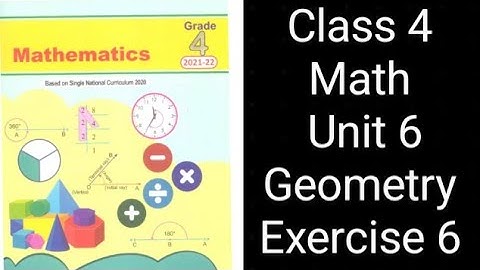 Class 4 Math | Unit 6 Exercise 6 | Geometry | Punjab Textbook Board