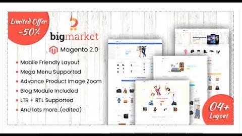 Bigmarket - Responsive Multipurpose Magento 2 Theme ( RTL  | Themeforest Templates
