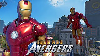 Marvel's Avengers Game - MCU Iron Man 1 Movie Suit Free Roam Gameplay! [4K 60fps] screenshot 5