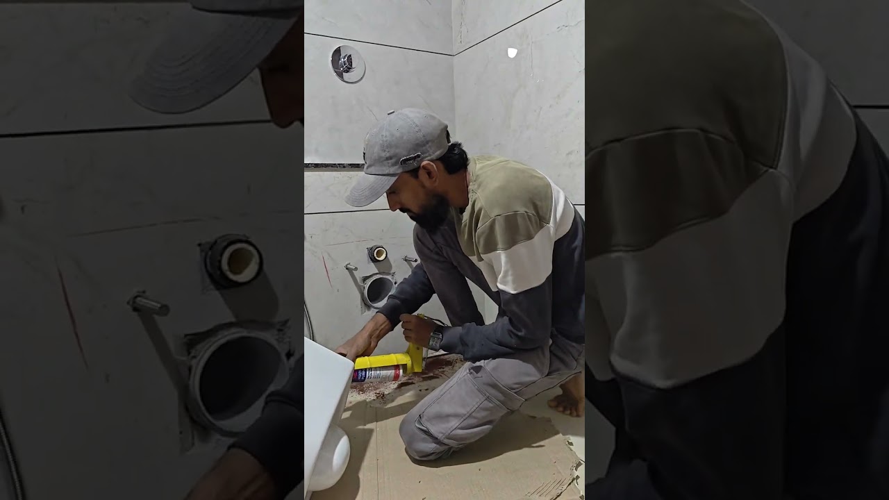 Wall Hang Commode Installation