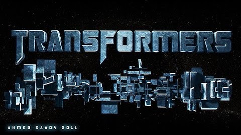 how to make transformer text effect
