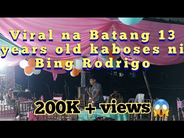 viral ngayon 13 years old kaboses ni Bing Rodrigo | Batang Mama boses 1.2M views in 3 days😱