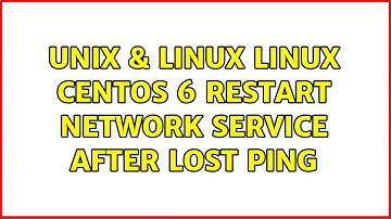 Unix & Linux: Linux Centos 6: Restart Network Service after lost ping