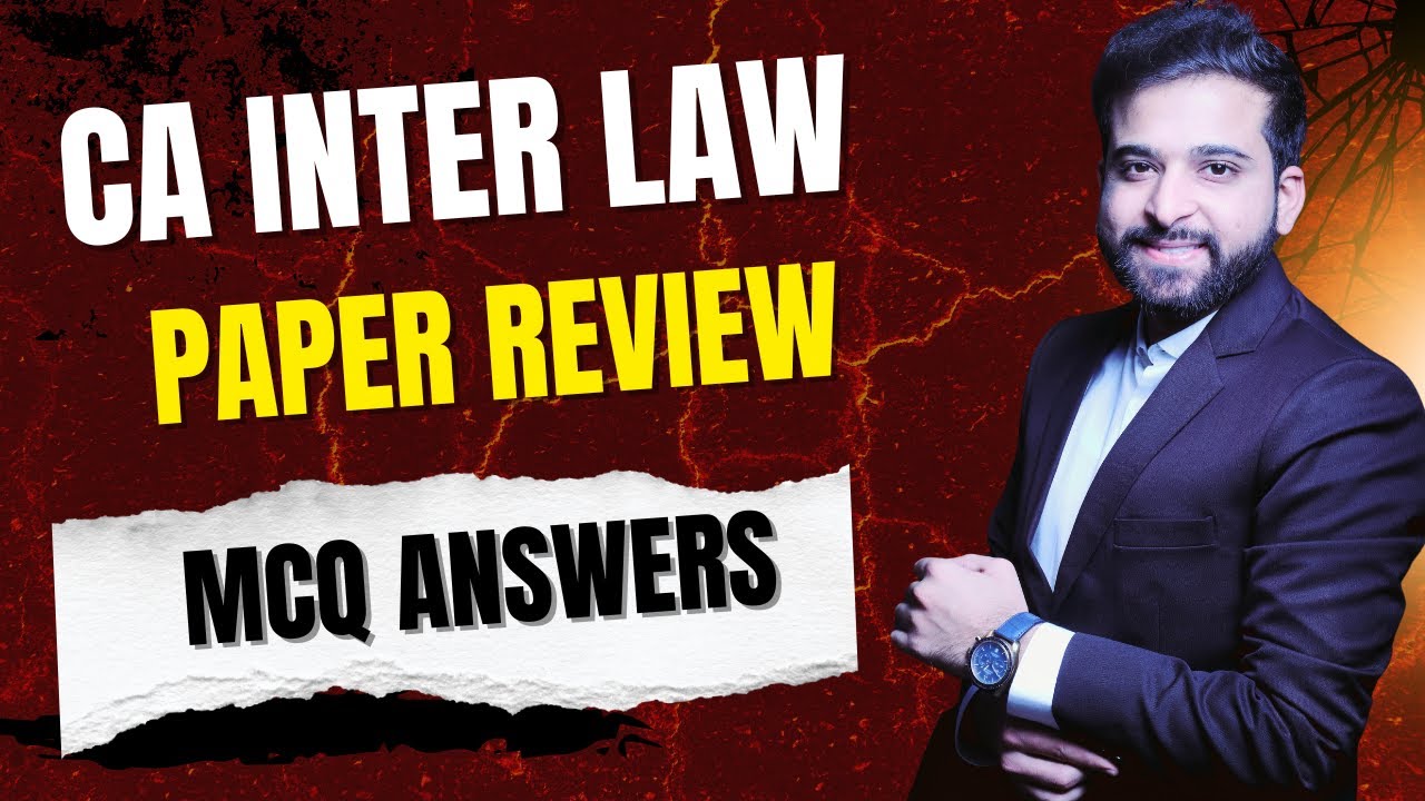 ANSWERS OF MCQ | HONEST REVIEW | CA INTER LAW SEP 25 | TRUTH NOBODY TELLING YOU |