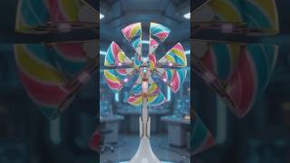 Candy turns into a butterfly? #transformation #animation #candy
