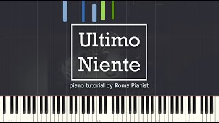 Ultimo - Niente (video tutorial) con spartito