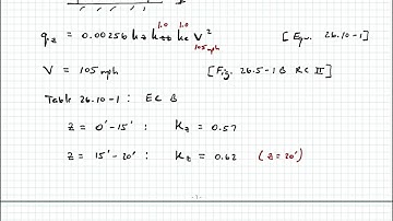 Structural Analysis - Video 18:  Wind Velocity Pressure Example (Ref. ASCE 7-22)