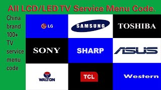 All LCD/LED TV Service Menu Code.#Pro Hack