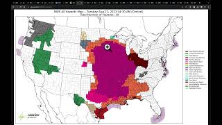 Aug 22, 2023: Harold \/ Midwest Heat Ends This Weekend \/ Watch the GULF of MEXICO \/ SA Rains