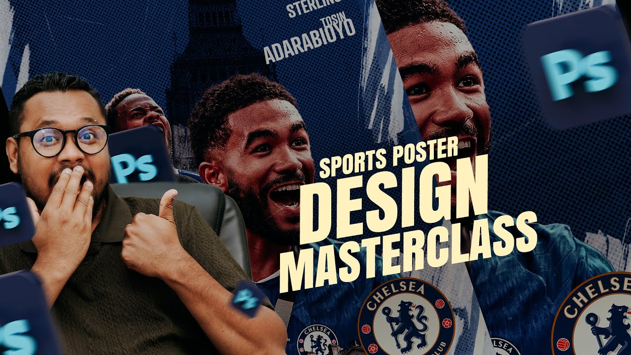 “Sports Poster Design Masterclass | Photoshop Tips & Freebies”