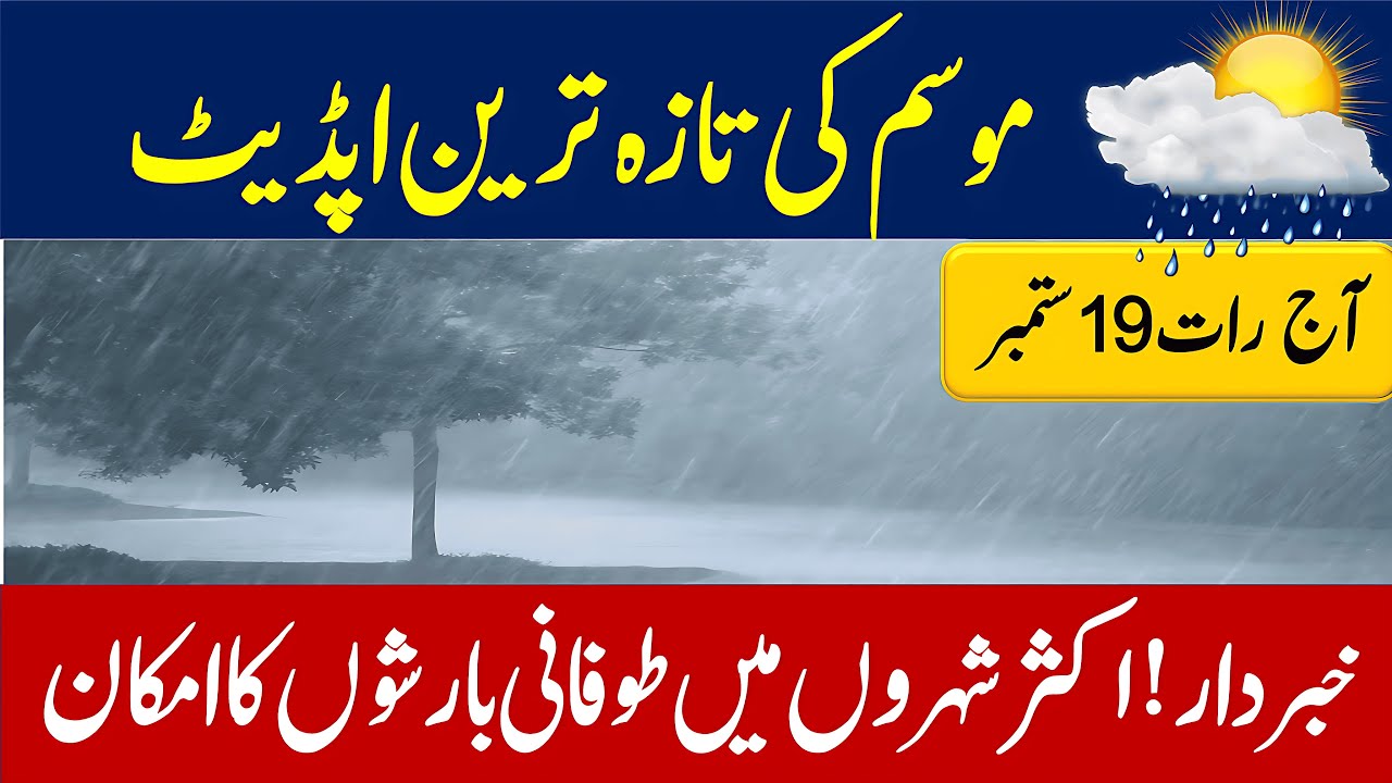 Weather Forecast Report for Pakistan | Today Weather Punjab, Sindh, KPK | Pak Daily weather Updates