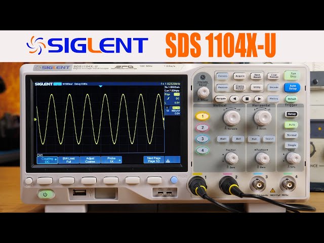 SIGLENT SDS1104X-U Digital Oscilloscope Overview & Review - YouTube