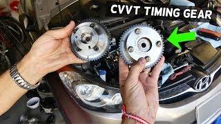 HOW TO REPLACE CVVT TIMING GEAR ON HYUNDAI ELANTRA 1.8 2.0 NU