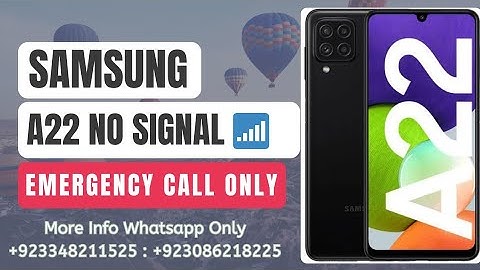 Samsung A22 No service Emergency call only Problem Solution || Samsung A22 network solutions