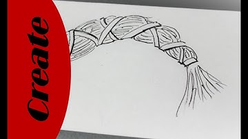 Zentangle braid - Create your own Adult Coloring