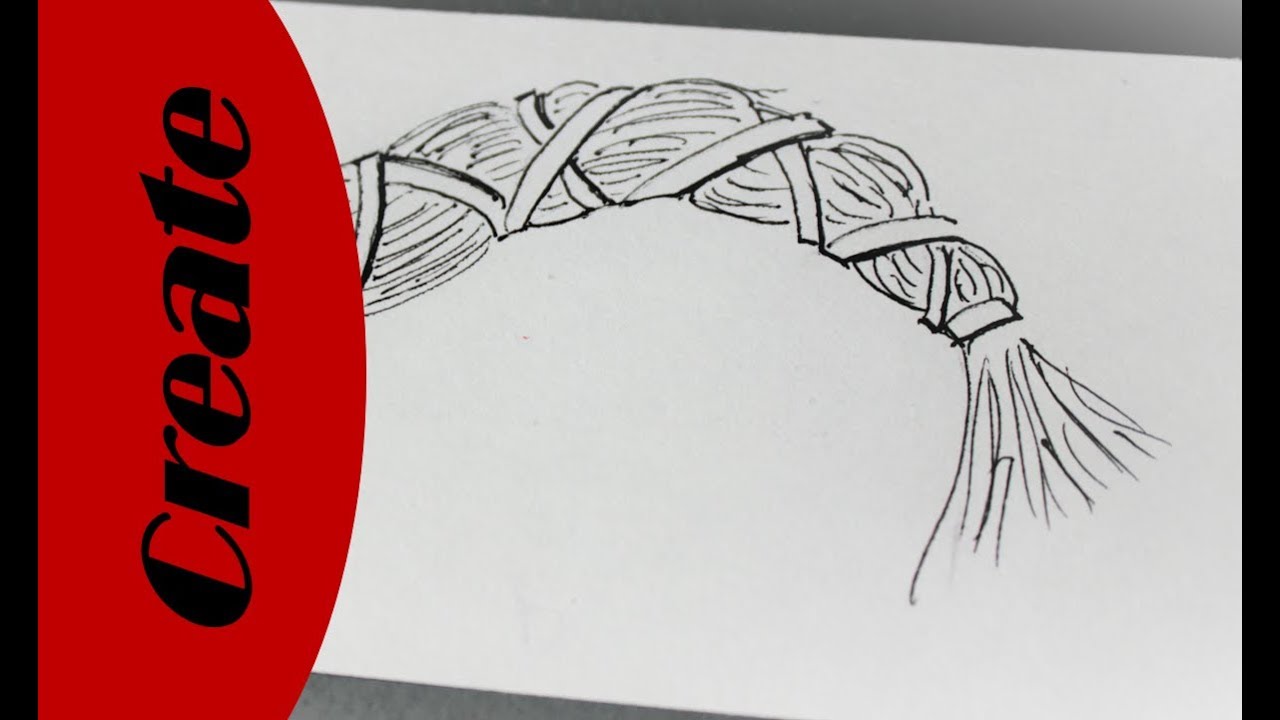 Zentangle braid - Create your own Adult Coloring - YouTube