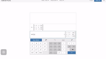 Desmos matrix calculator demo