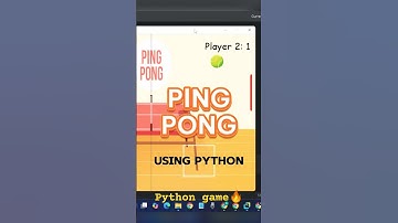 Create a Ping Pong Game using Python🔥🎮 (and it