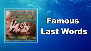 James Blake - Famous Last Words (Lyrics)