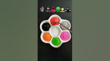 Guess the mixed Color of Squid Game 2 #satisfying #squidgame #colormixing