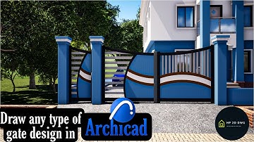 Draw Any Type of Gate Design in Archicad 2D and 3D (Intense Teaching)