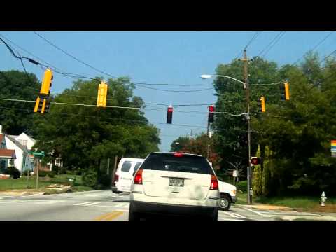 This video follows a major Atlanta roadway -- Martin Luther King Jr. Drive (MLK). MLK's western end is at the Chattahoochee River, which acts as the Cobb-Fulton County border; its eastern end is at the entrance to Historic Oakland Cemetery. From I-20 exit 53 to the Chattahoochee River, MLK Jr. Drive is Georgia State Route 139. State Route 139 continues westward across the 'Hooch as Mableton Parkway, to its terminus at US 78/278/SR 8 (Veterans Memorial Highway SW) in Mableton, Georgia. Martin Luther King Jr. Drive passes through the heart of Downtown Atlanta, providing access to the Georgia State Capitol, the old World of Coca-Cola, Underground Atlanta, the Fulton County Courthouse, and the Richard B. Russell Federal Building. Access is also provided to Philips Arena, the Georgia Dome, the Atlanta University Center, and the Fulton County Airport at Charlie Brown Field.