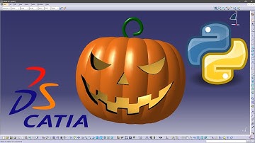 Halloween pumpkin with CATIA and python scripts