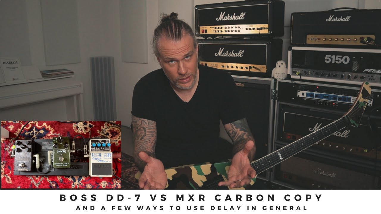 Analog Delay Comparison - MXR Carbon Copy vs Seymour Duncan Vapor ...