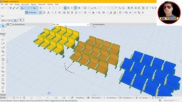 | Archicad Tutorial | - | Multiple 3D Auditorium Seat | Useful video | rkvideo1 |