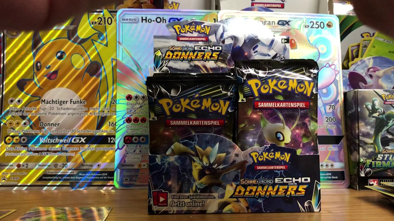 Öffne eine Pokemon SM08 Echo des Donners Booster Box Prt.1 (Here we go)!!!
