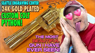 24K Gold Plated Custom Colt Python! (The Most Beautiful Gun I've Ever Seen!)