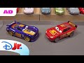 AD | Who Will Win: Lightning McQueen Or Danny Swervez? 🚘🏁 | Pixar Cars | @disneyjr