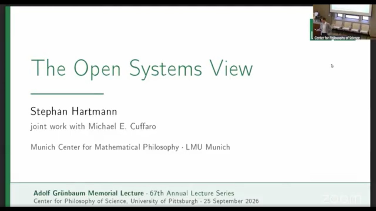 Grünbaum Memorial Lecture – Stephan Hartmann