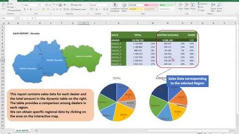 Excel Map Dashboard using PowerPivot