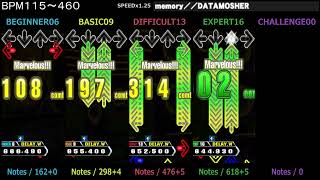 DDR / memory／／DATAMOSHER - SINGLE (DanceDanceRevolution A3)